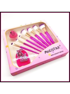 KIT 7 PINCEIS+ ESPONJA +  LAVA PINCEL