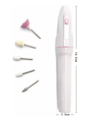 LIXA UNHA ELÉTRICA MULTIUSO PROFISSIONAL MÃO E PÉ 6 PEÇAS