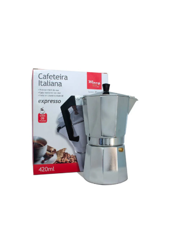 CAFETEIRA  ITALIANA DE ALUMINIO 9 XICARAS - WINCY