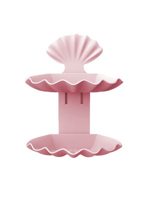 SABONETEIRA PAREDE DUPLO MODELO CONCHA AUTOADESIVO 21X16