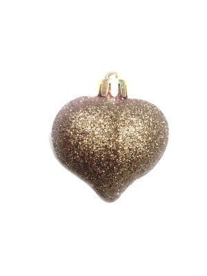 KIT 9 ENFEITES CORAÇÃO PEQUENO NATAL DECORADOS