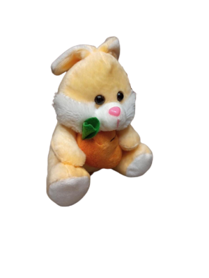 KIT 5 PELÚCIA COELHOS PÁSCOA FIZZY SEGURANDO A CENOURA.